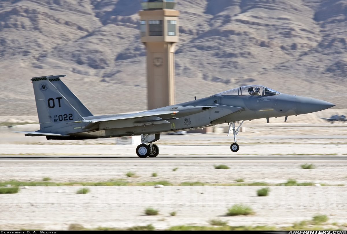 USA - Air Force McDonnell Douglas F-15C Eagle 82-0022 at Las Vegas - Nellis AFB (LSV / KLSV), USA