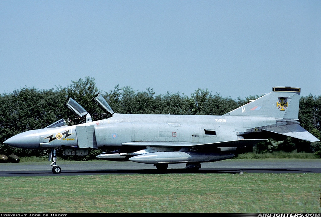 UK - Air Force McDonnell Douglas Phantom FG1 (F-4K) XV591 at Leeuwarden (LWR / EHLW), Netherlands