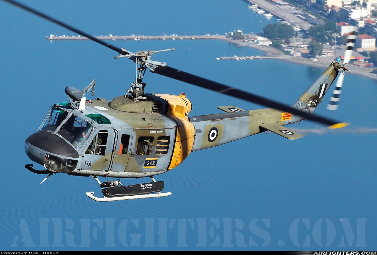 Greece - Air Force Agusta-Bell AB-205A 4391 at In Flight, Greece