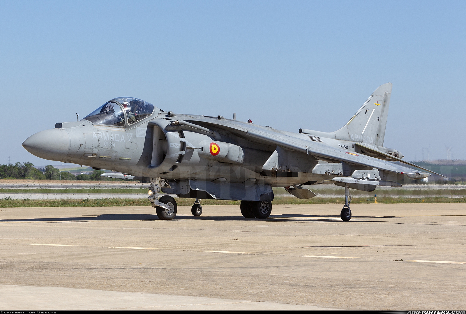 Spain - Navy McDonnell Douglas EAV-8B+ Harrier II VA.1B-24 at Rota (LERT), Spain