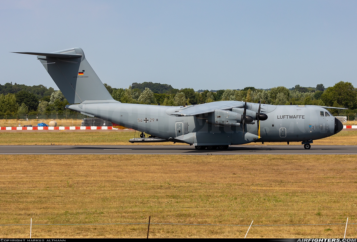 Germany - Air Force Airbus A400M-180 Atlas 54+29 at Fairford (FFD / EGVA), UK