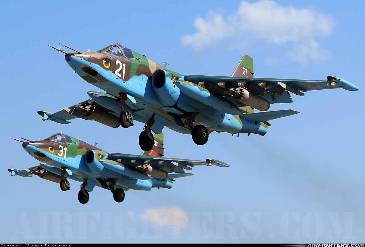 Belarus - Air Force Sukhoi Su-25  at Withheld, Russia