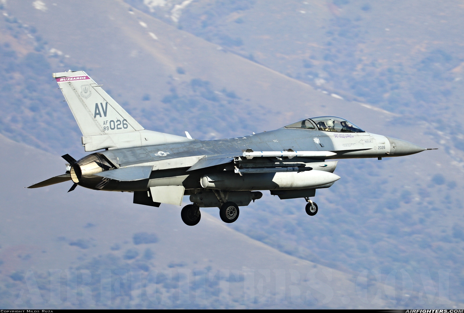 USA - Air Force General Dynamics F-16C Fighting Falcon 89-2026 at Aviano (- Pagliano e Gori) (AVB / LIPA), Italy