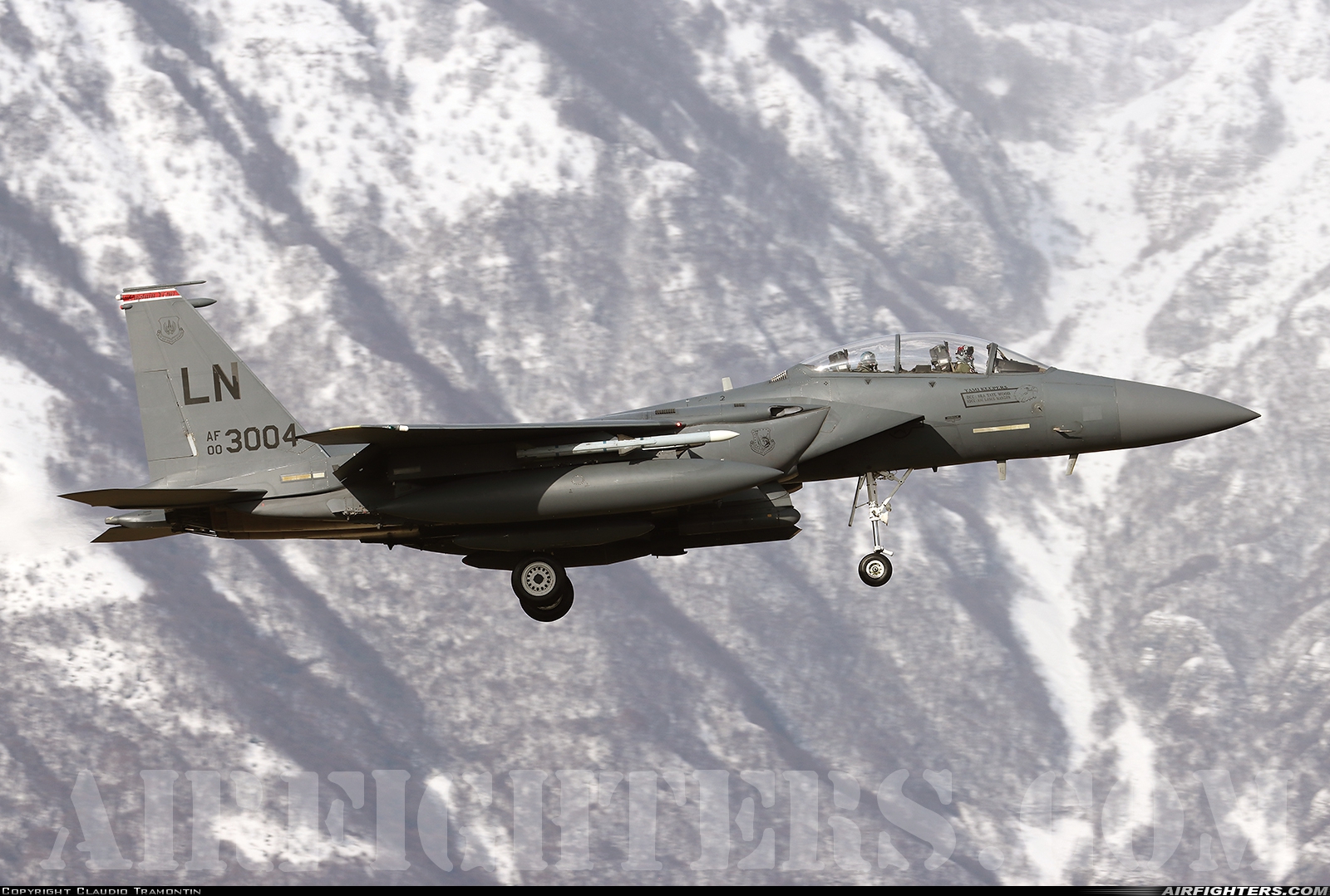 USA - Air Force McDonnell Douglas F-15E Strike Eagle 00-3004 at Aviano (- Pagliano e Gori) (AVB / LIPA), Italy