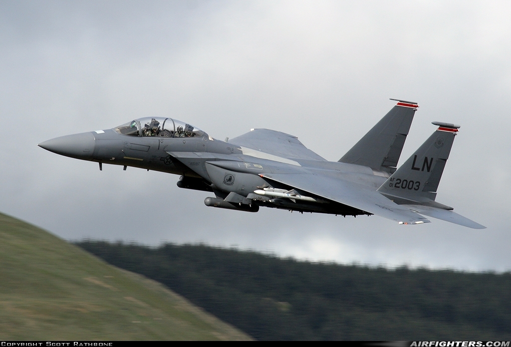 USA - Air Force McDonnell Douglas F-15E Strike Eagle 01-2003 at Off-Airport - Machynlleth Loop Area, UK