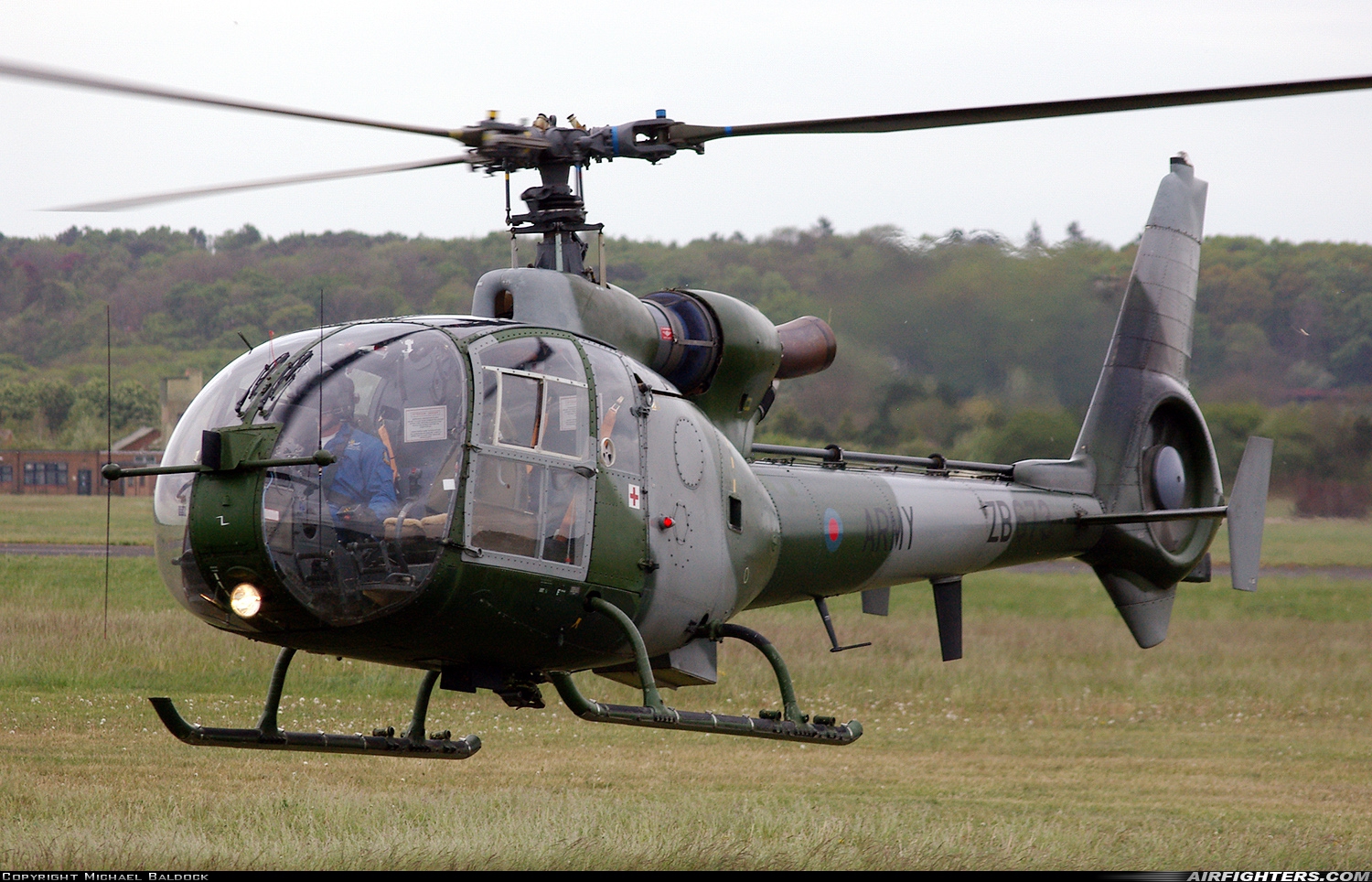 UK - Army Westland SA-341B Gazelle AH1 ZB673 at Abingdon (ABB), UK