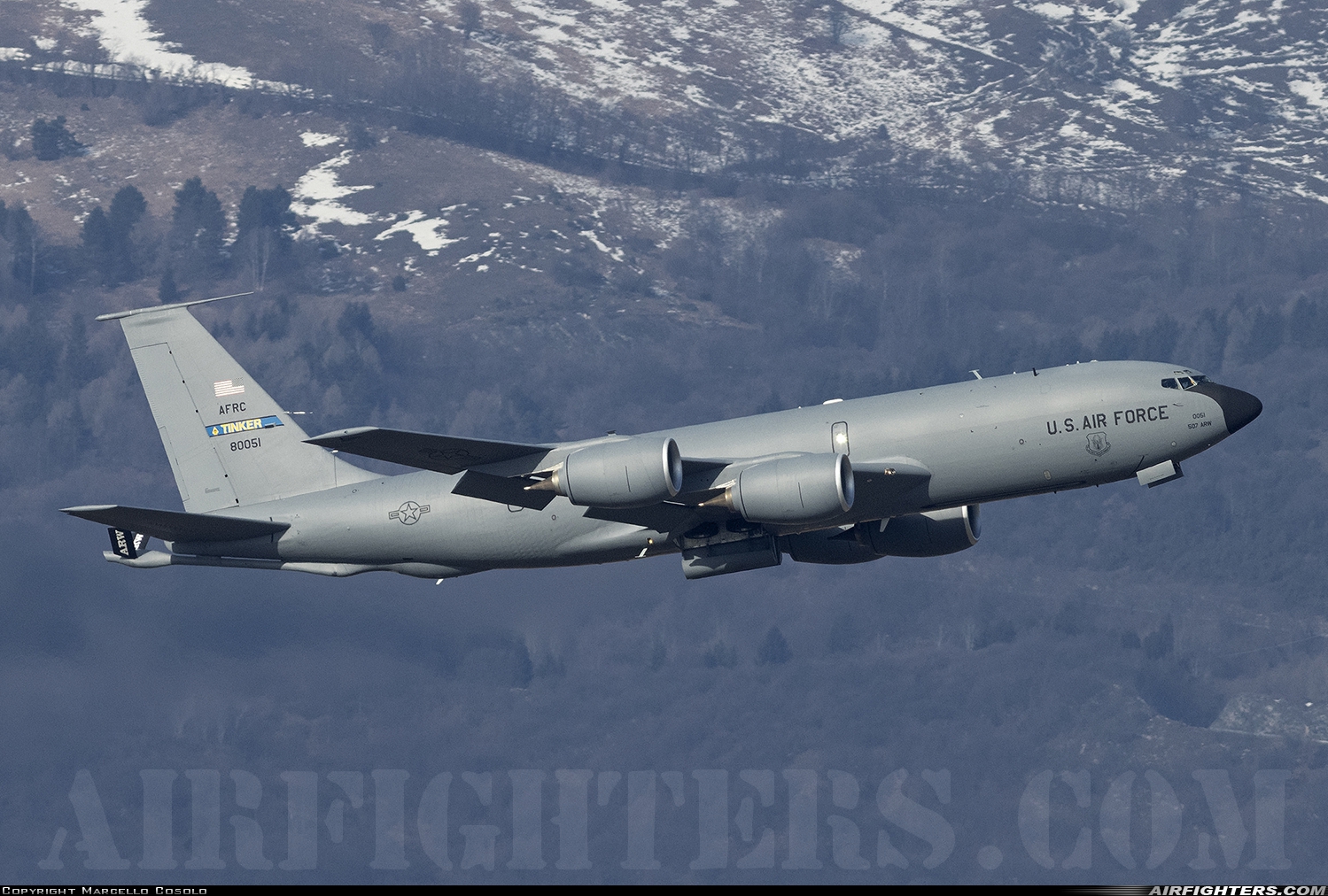 USA - Air Force Boeing KC-135R Stratotanker (717-148) 58-0051 at Aviano (- Pagliano e Gori) (AVB / LIPA), Italy