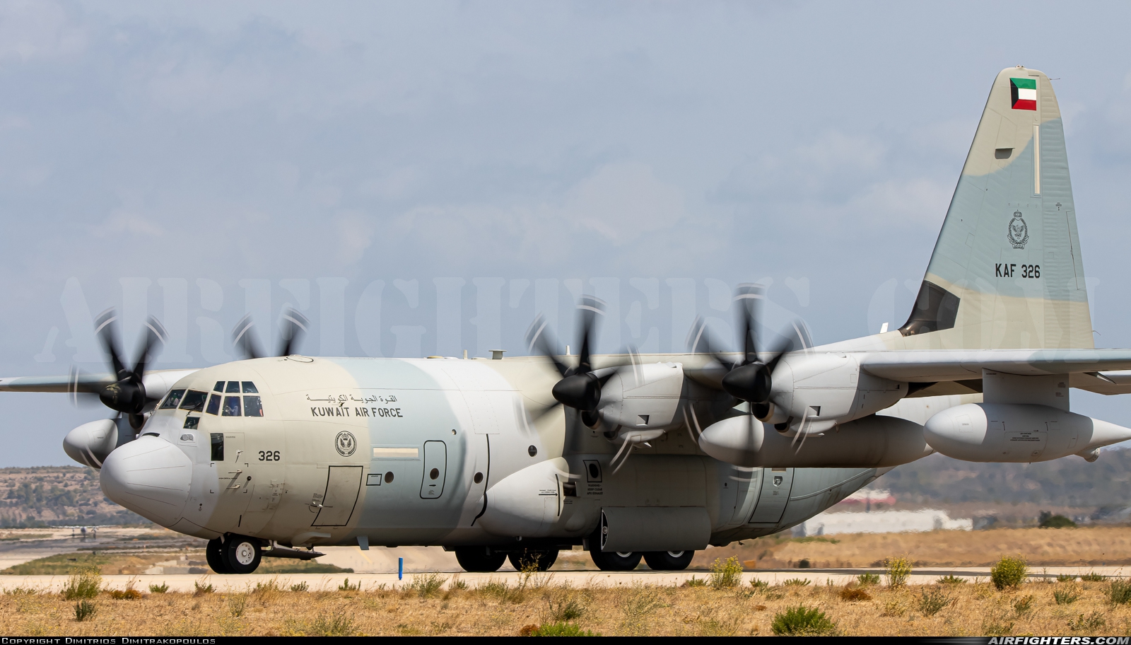 Kuwait - Air Force Lockheed Martin KC-130J Hercules (L-382) KAF326 at Athens - Eleftherios Venizelos (Spata) (ATH / LGAV), Greece