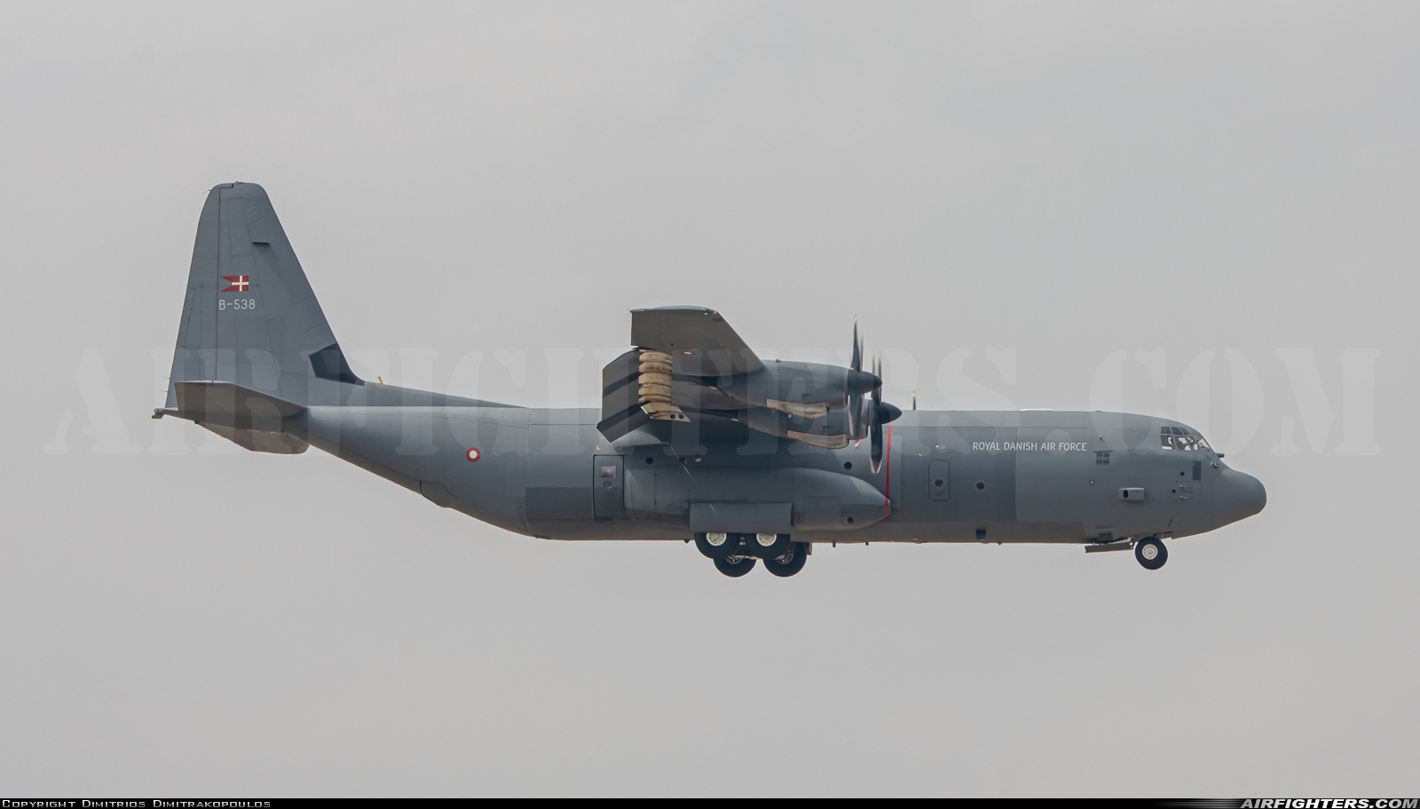 Denmark - Air Force Lockheed Martin C-130J-30 Hercules (L-382) B-538 at Athens - Eleftherios Venizelos (Spata) (ATH / LGAV), Greece