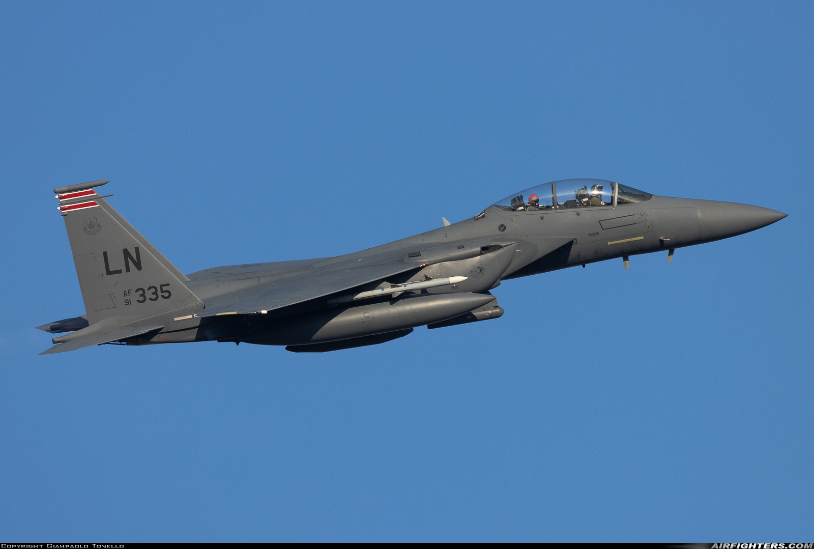 USA - Air Force McDonnell Douglas F-15E Strike Eagle 91-0335 at Aviano (- Pagliano e Gori) (AVB / LIPA), Italy