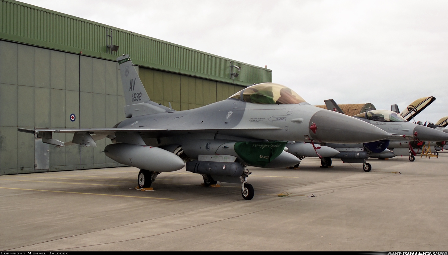 USA - Air Force General Dynamics F-16C Fighting Falcon 88-0532 at Eggebek (ETME), Germany