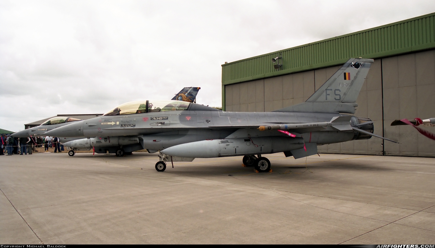 Belgium - Air Force General Dynamics F-16B Fighting Falcon FB-05 at Eggebek (ETME), Germany