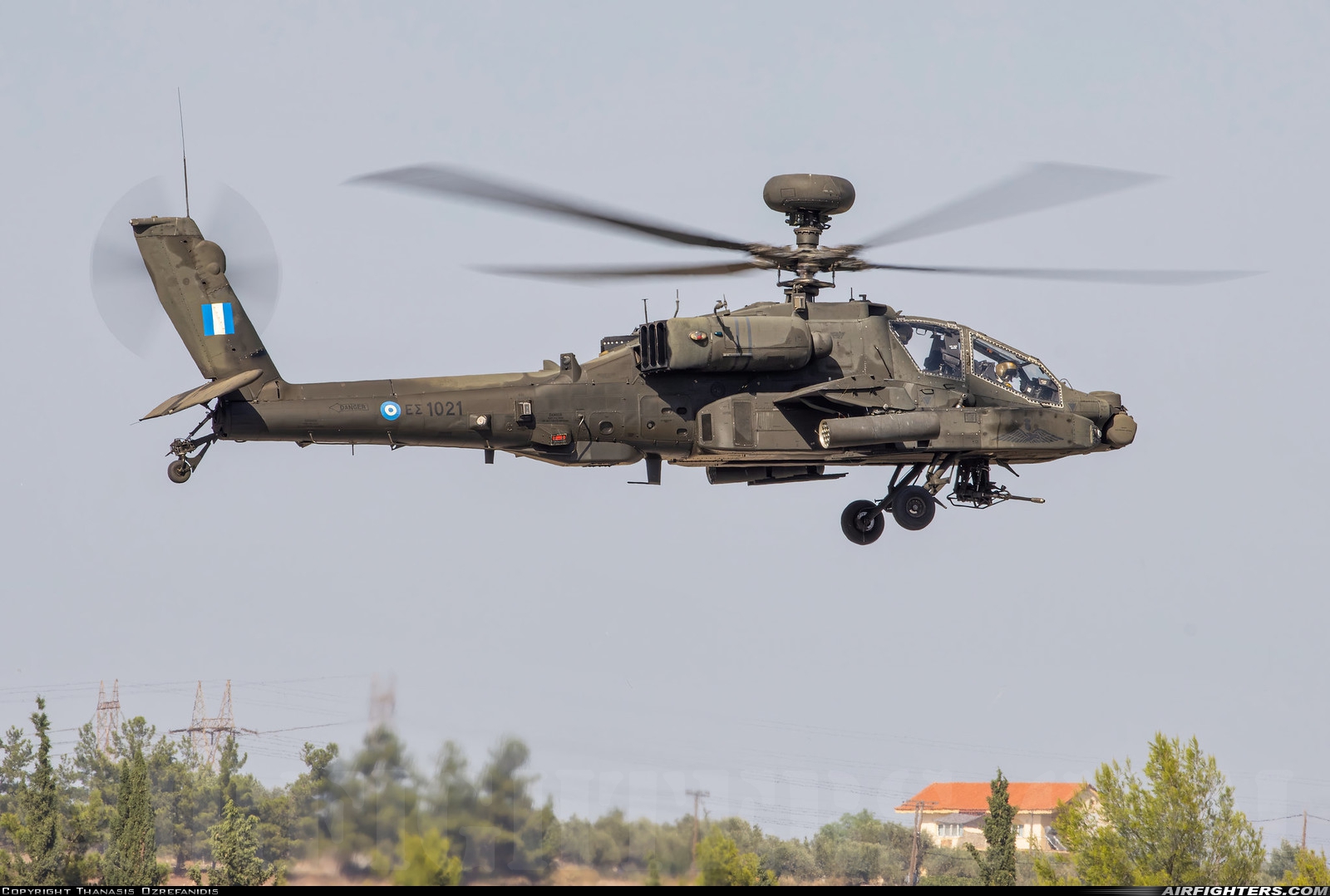 Greece - Army Boeing AH-64DHA Apache Longbow ES1021 at Tanagra (LGTG), Greece