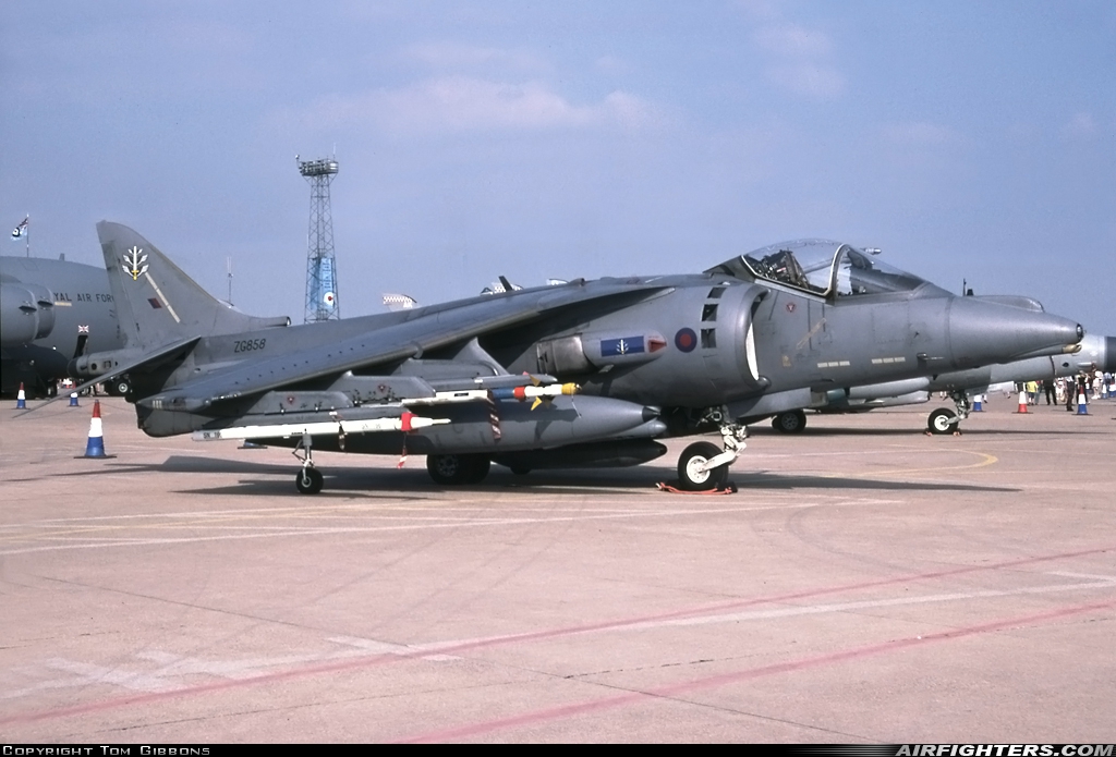 UK - Air Force British Aerospace Harrier GR.7 ZG858 at Cottesmore (Oakham) (OKH / EGXJ), UK