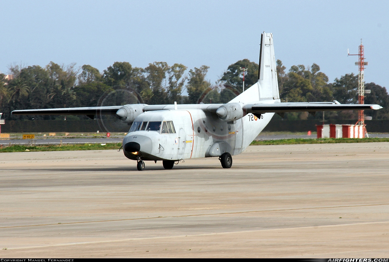 Spain - Air Force CASA C-212-100 Aviocar T.12B-66 at Malaga (AGP / LEMG), Spain