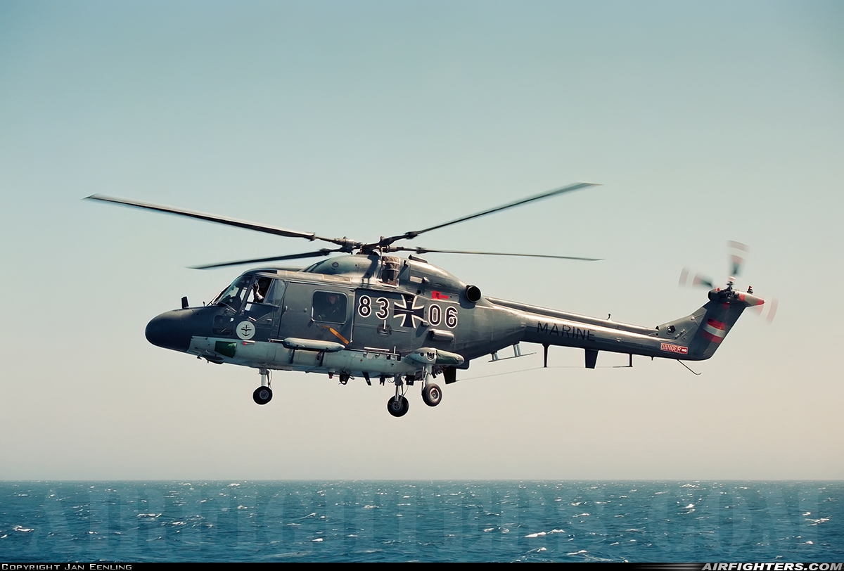 Germany - Navy Westland WG-13 Sea Lynx Mk88 83+06 at Off-Airport - Atlantic Ocean, International Airspace