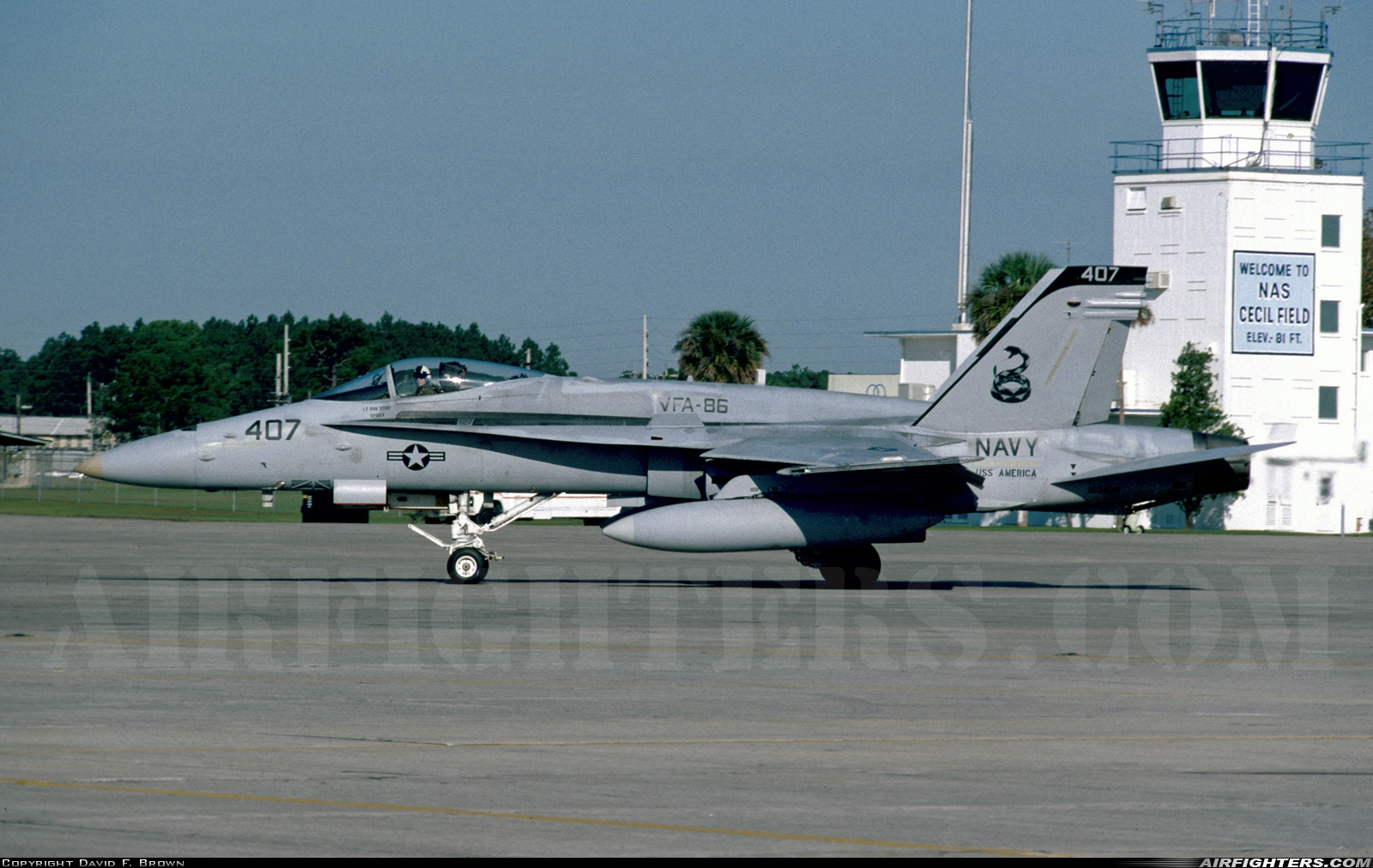 USA - Navy McDonnell Douglas F/A-18C Hornet 163480 at Jacksonville - Cecil Field (VQQ / KVQQ), USA