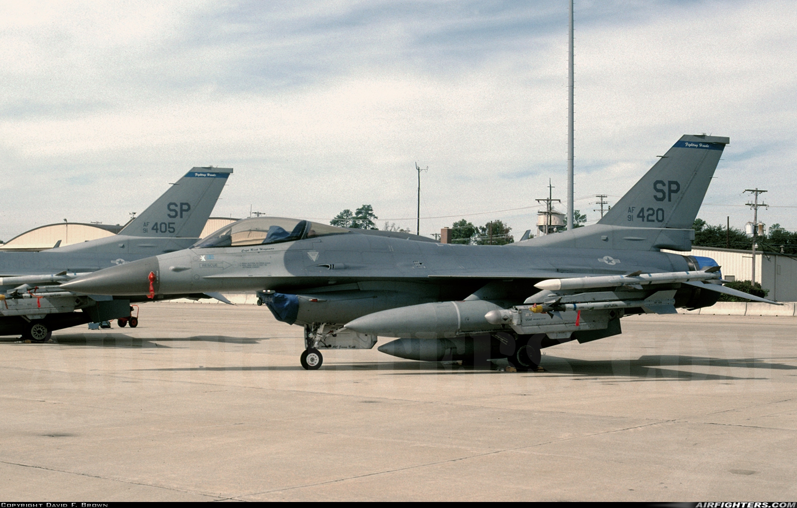 USA - Air Force General Dynamics F-16C Fighting Falcon 91-0420 at Shaw AFB (SSC/KSSC), USA
