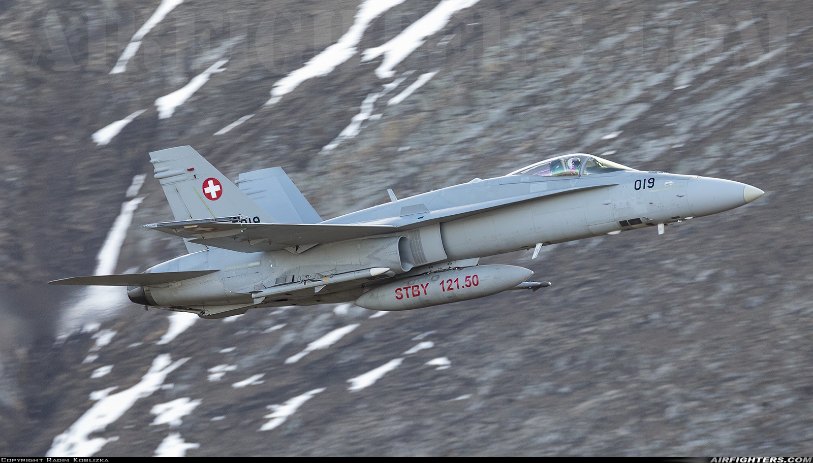 Switzerland - Air Force McDonnell Douglas F/A-18C Hornet J-5019 at Off-Airport - Axalp, Switzerland
