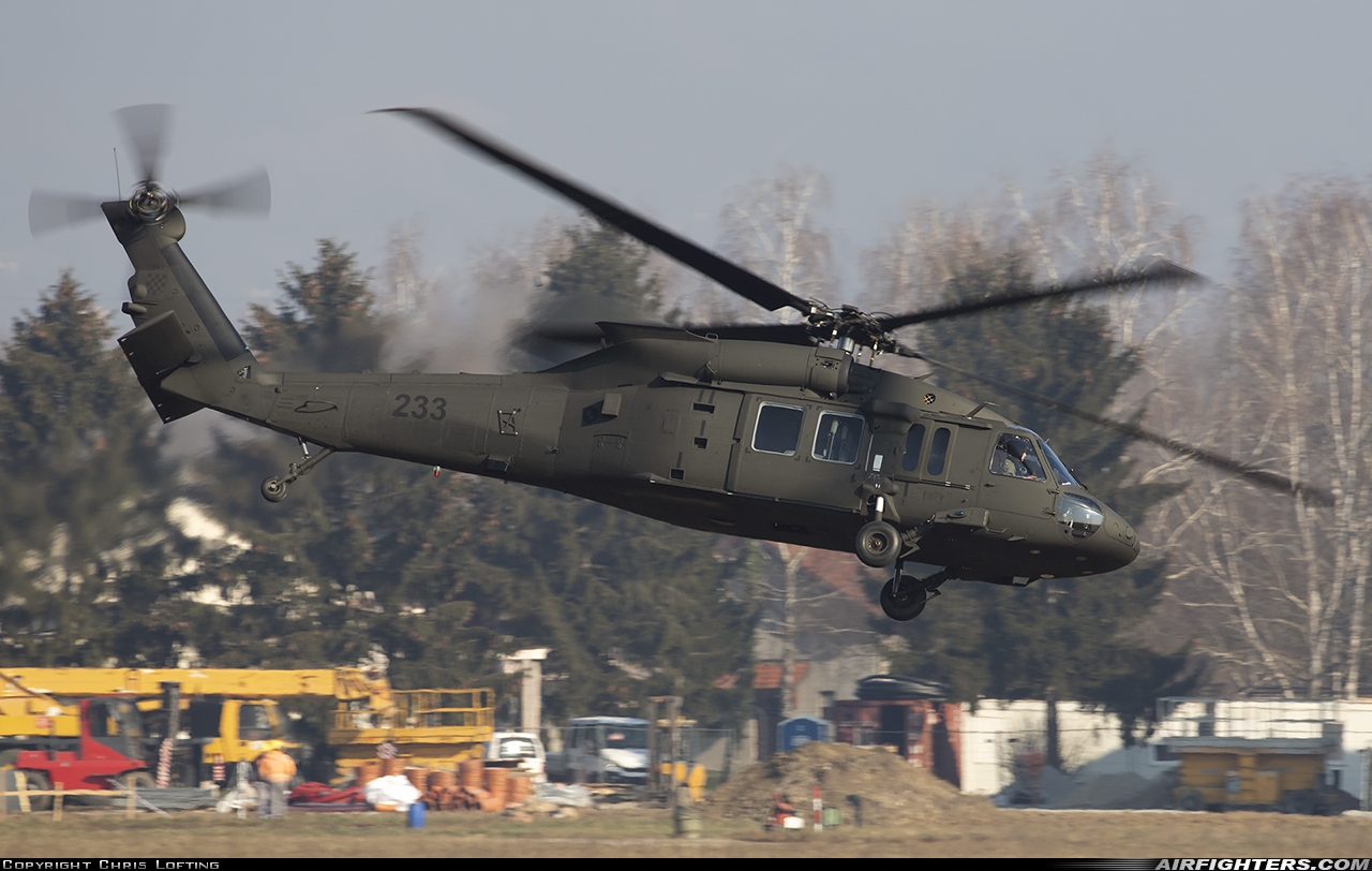 Croatia - Air Force Sikorsky UH-60M Black Hawk (S-70A) 233 at Zagreb - Lucko (LDZL), Croatia