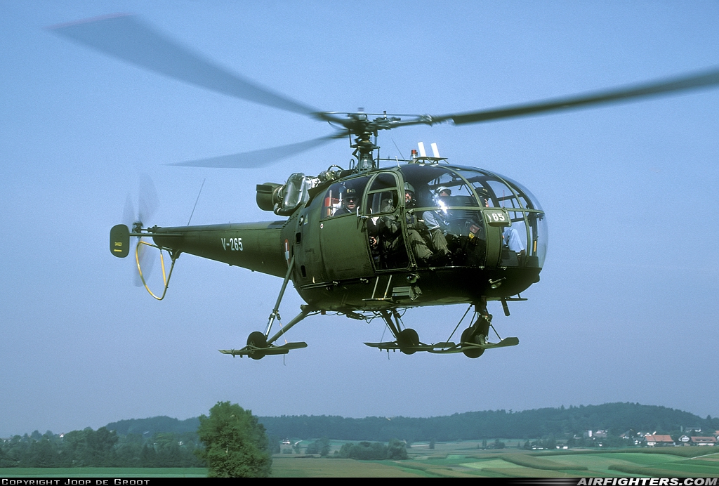 Switzerland - Air Force Aerospatiale SA-316B Alouette III V-265 at Off-Airport - Zürich area, Switzerland