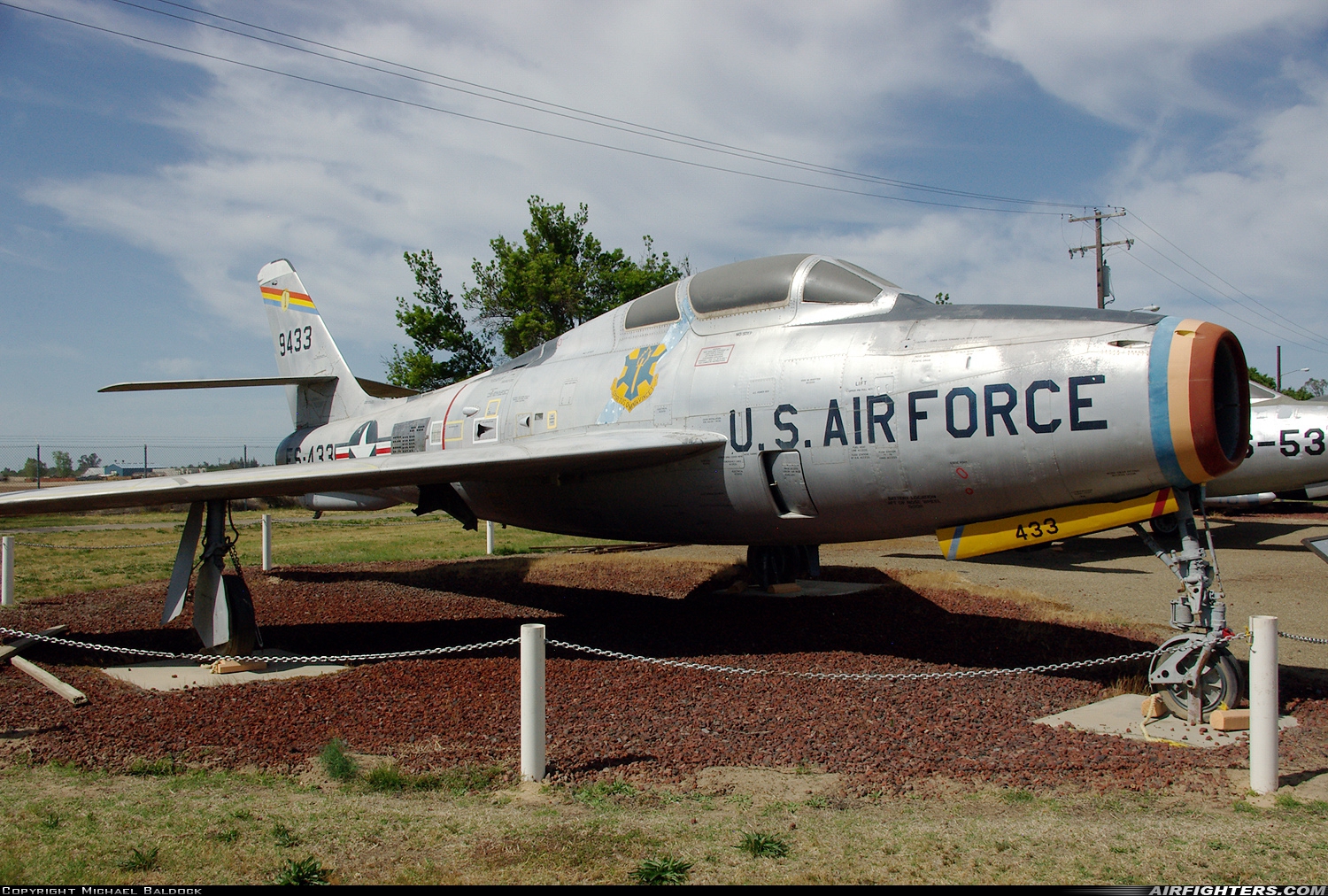 USA - Air Force Republic F-84F Thunderstreak 51-9433 at Atwater (Merced) - Castle (AFB) (MER / KMER), USA