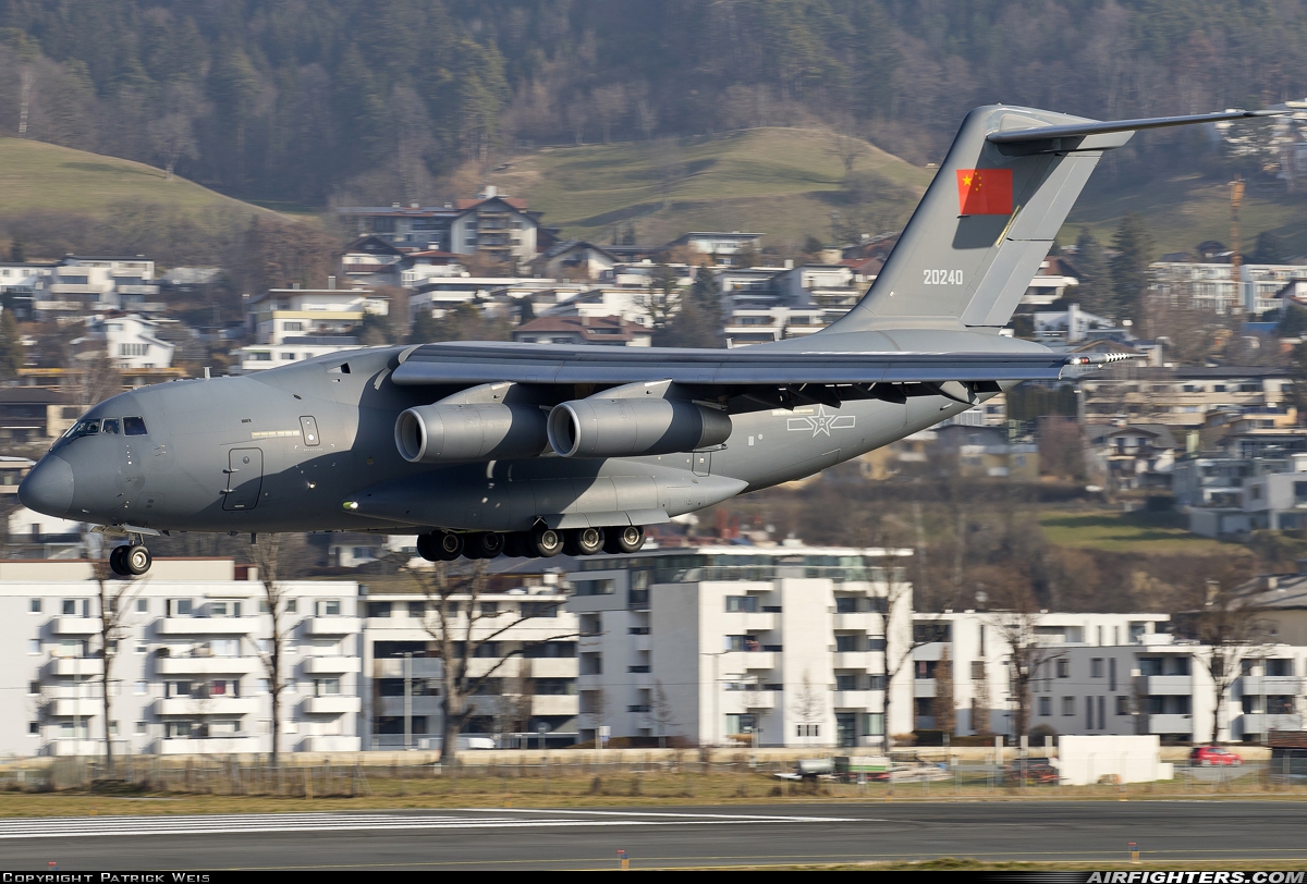China - Air Force Xian Y-20A 20240 at Innsbruck - Kranebitten (INN / LOWI), Austria
