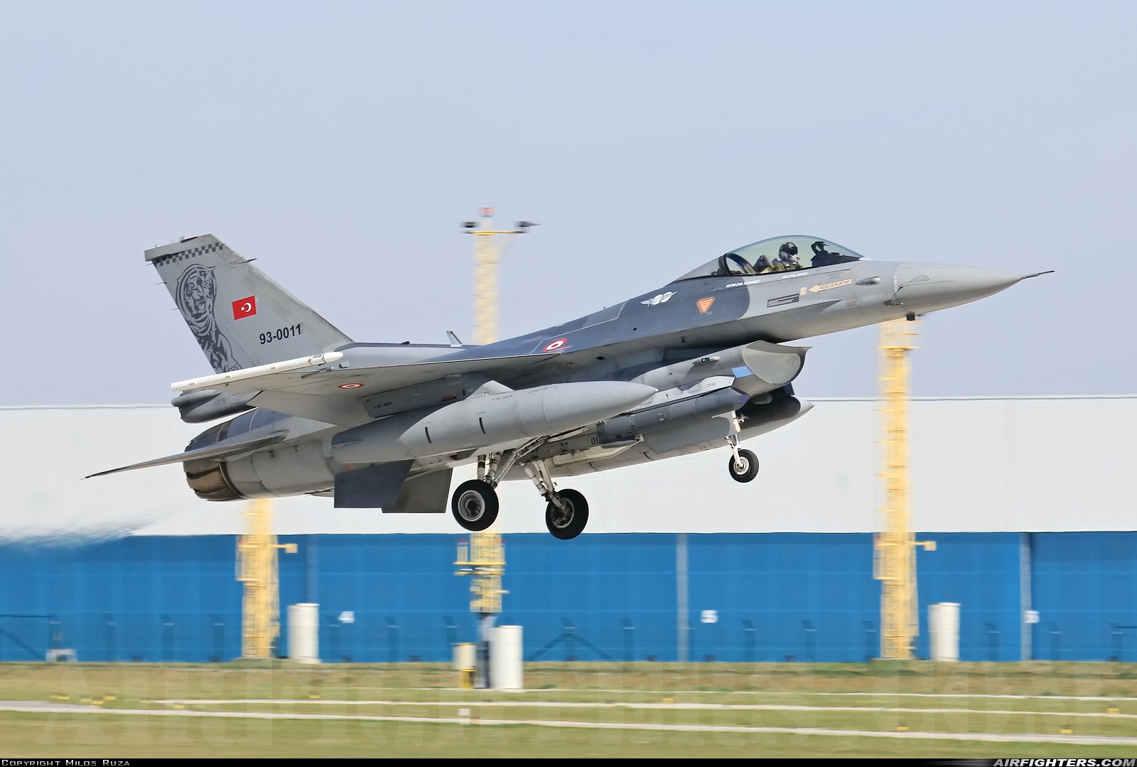Türkiye - Air Force General Dynamics F-16C Fighting Falcon 93-0011 at Namest nad Oslavou (LKNA), Czech Republic
