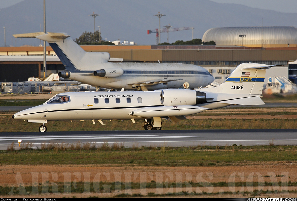 USA - Air Force Learjet C-21A 84-0126 at Faro (FAO / LPFR), Portugal