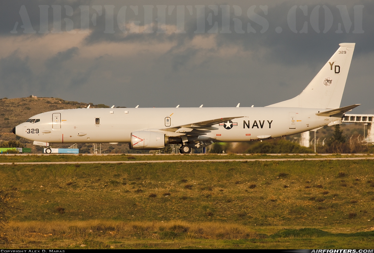 USA - Navy Boeing P-8A Poseidon (737-800ERX) 169329 at Athens - Eleftherios Venizelos (Spata) (ATH / LGAV), Greece