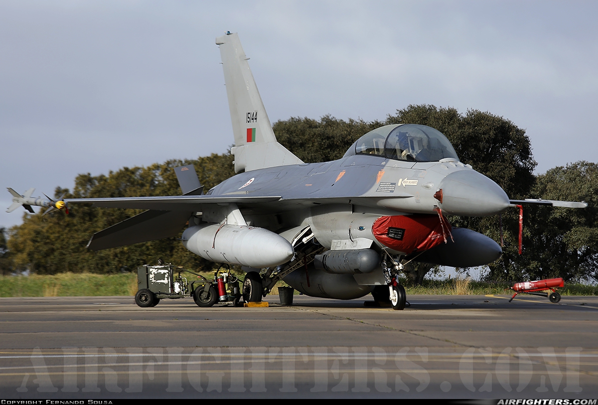 Portugal - Air Force General Dynamics F-16BM Fighting Falcon 15144 at Beja (BA11) (LPBJ), Portugal
