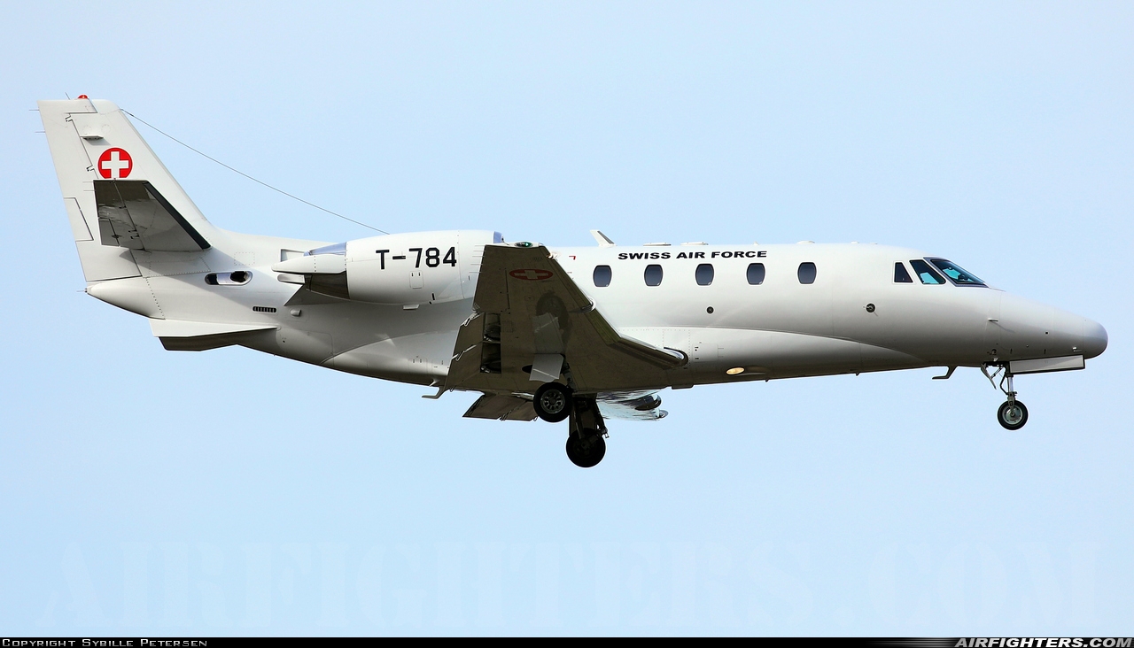 Switzerland - Air Force Cessna 560XL Citation Excel T-784 at Ramstein (- Landstuhl) (RMS / ETAR), Germany