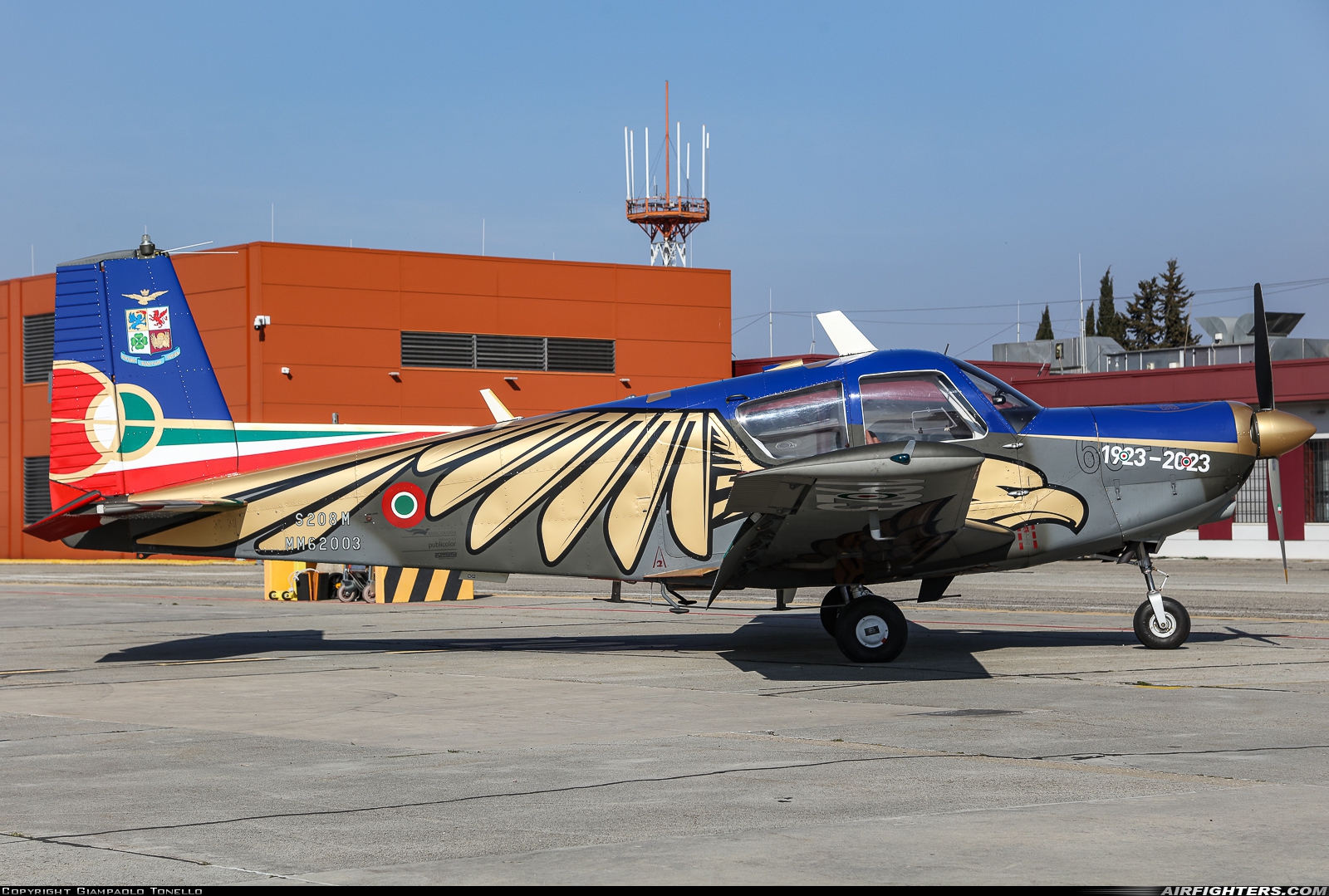 Italy - Air Force SIAI-Marchetti S-208M MM62003 at Forli (- Luigi Ridolfi) (FRL / LIPK), Italy