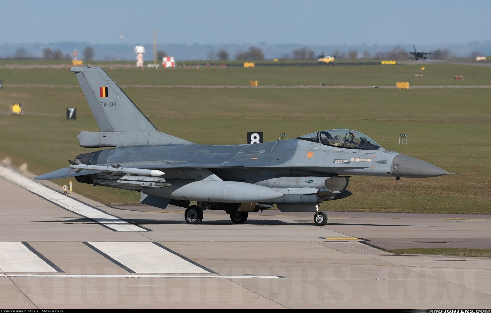Belgium - Air Force General Dynamics F-16AM Fighting Falcon FA-134 at Waddington (WTN / EGXW), UK