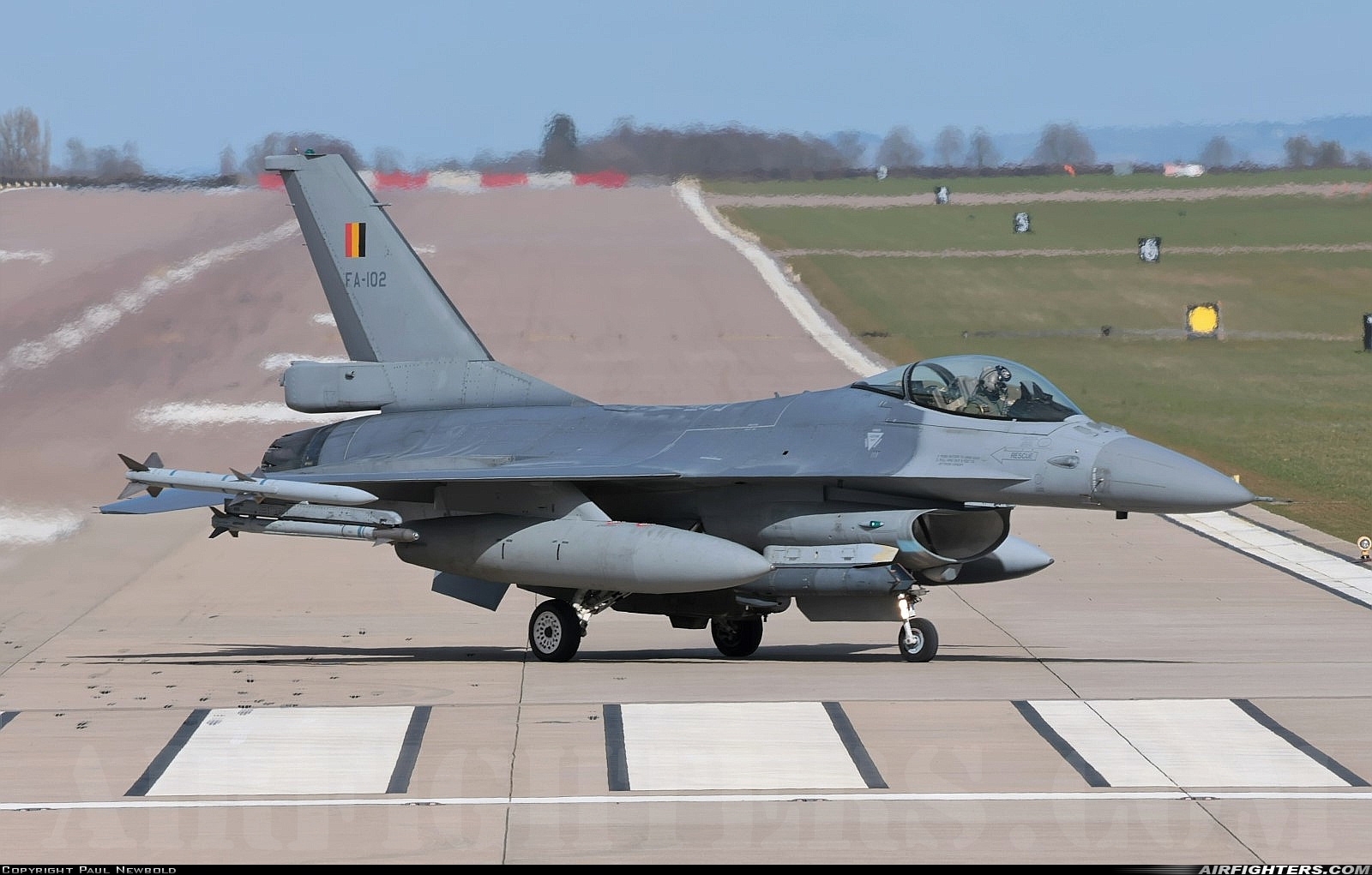 Belgium - Air Force General Dynamics F-16AM Fighting Falcon FA-102 at Waddington (WTN / EGXW), UK
