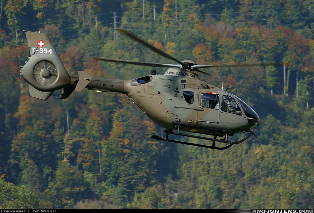 Switzerland - Air Force Eurocopter TH05 (EC-635P2+) T-354 at Alpnach (LSMA), Switzerland