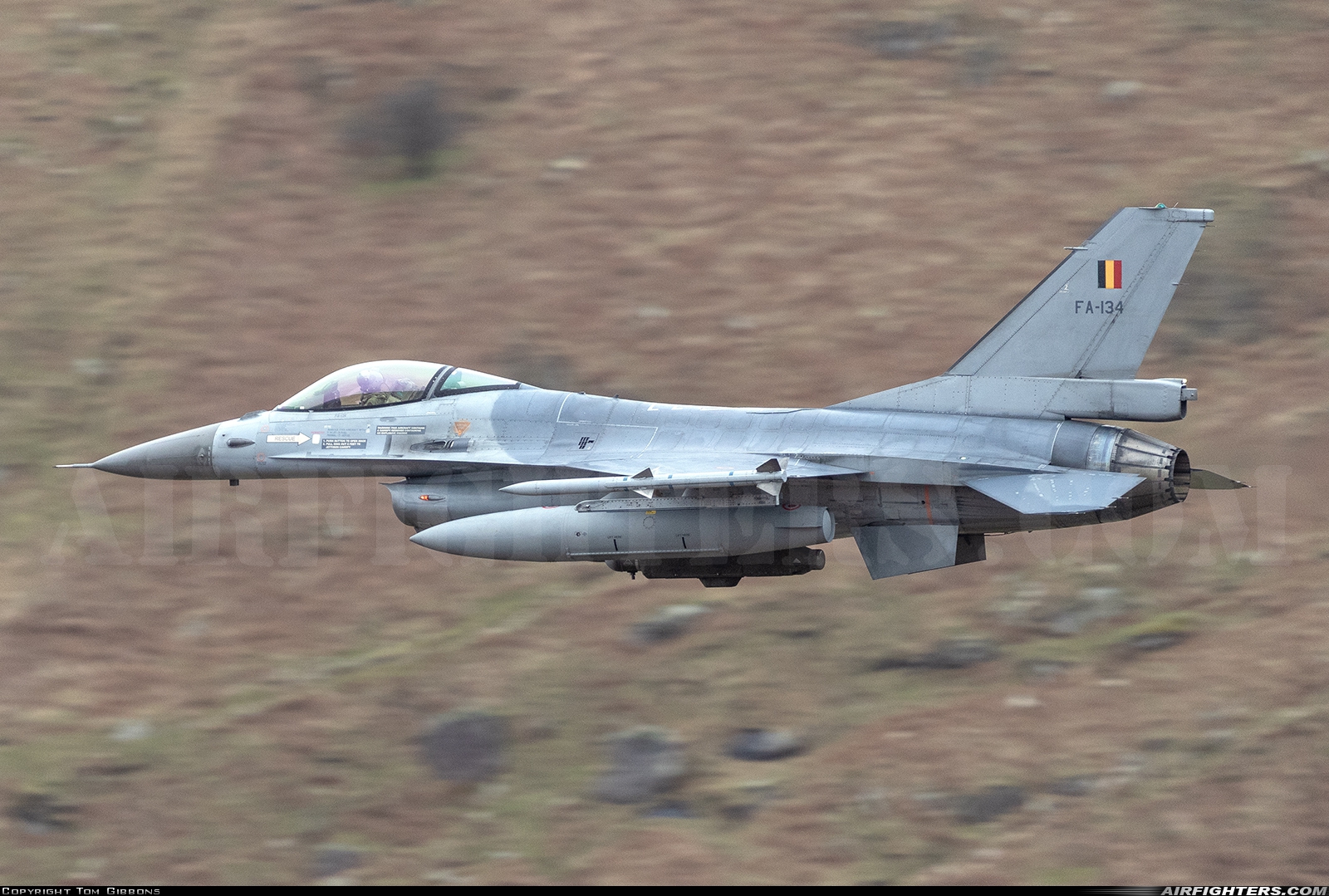 Belgium - Air Force General Dynamics F-16AM Fighting Falcon FA-134 at Off-Airport - Cumbria, UK