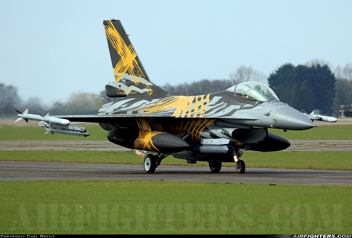 Belgium - Air Force General Dynamics F-16AM Fighting Falcon FA-136 at Waddington (WTN / EGXW), UK