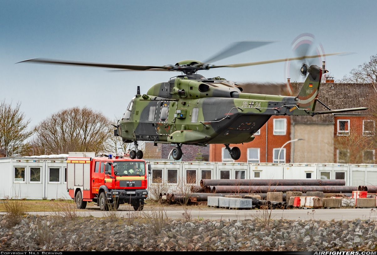 Germany - Army NHI NH-90TTH 78+24 at Eckernfoerde Naval Station, Germany