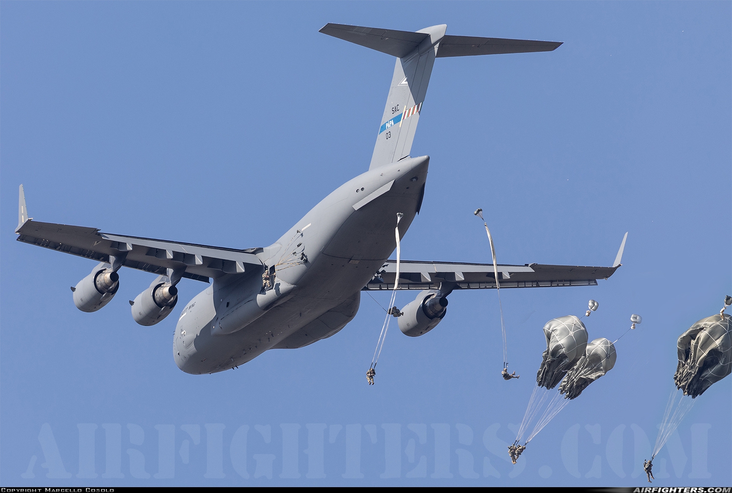 NATO - Strategic Airlift Capability Boeing C-17A Globemaster III 08-0003 at Off-Airport - Maniago (PN), Italy