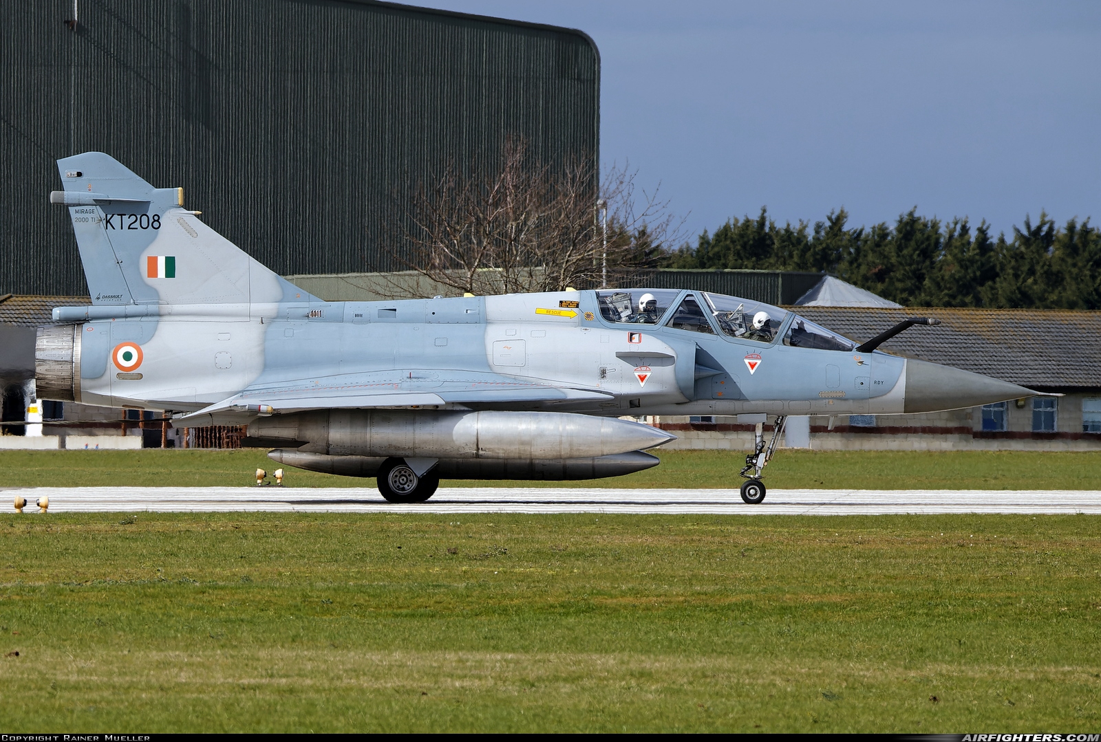 India - Air Force Dassault Mirage 2000TI KT208 at Waddington (WTN / EGXW), UK
