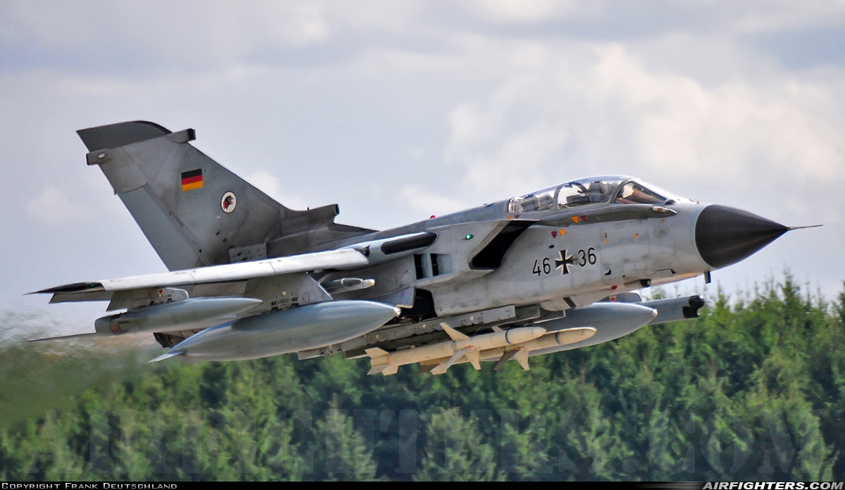 Germany - Air Force Panavia Tornado ECR 46+36 at Rostock - Laage (RLG / ETNL), Germany