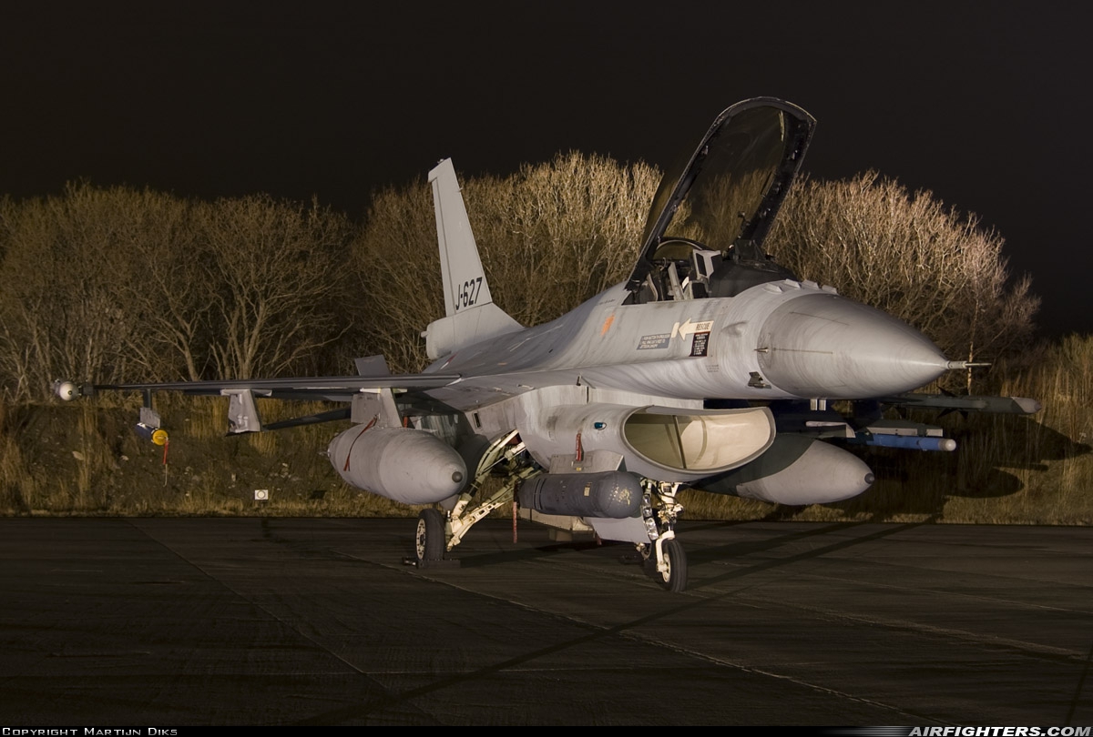 Netherlands - Air Force General Dynamics F-16AM Fighting Falcon J-627 at Orland (OLA / ENOL), Norway
