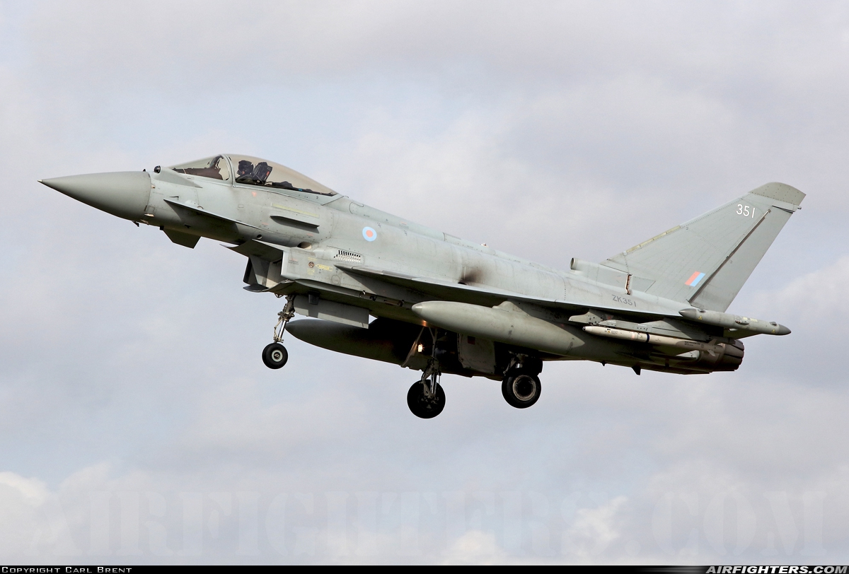 UK - Air Force Eurofighter Typhoon FGR4 ZK351 at Coningsby (EGXC), UK