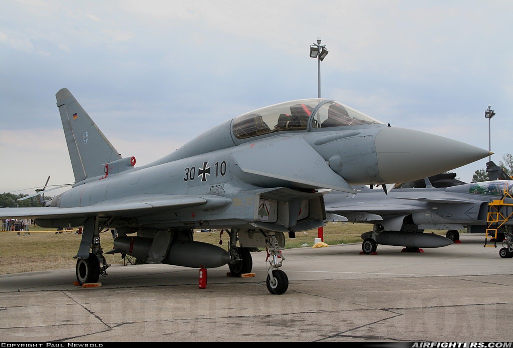 Germany - Air Force Eurofighter EF-2000 Typhoon T 30+10 at Kecskemet (LHKE), Hungary