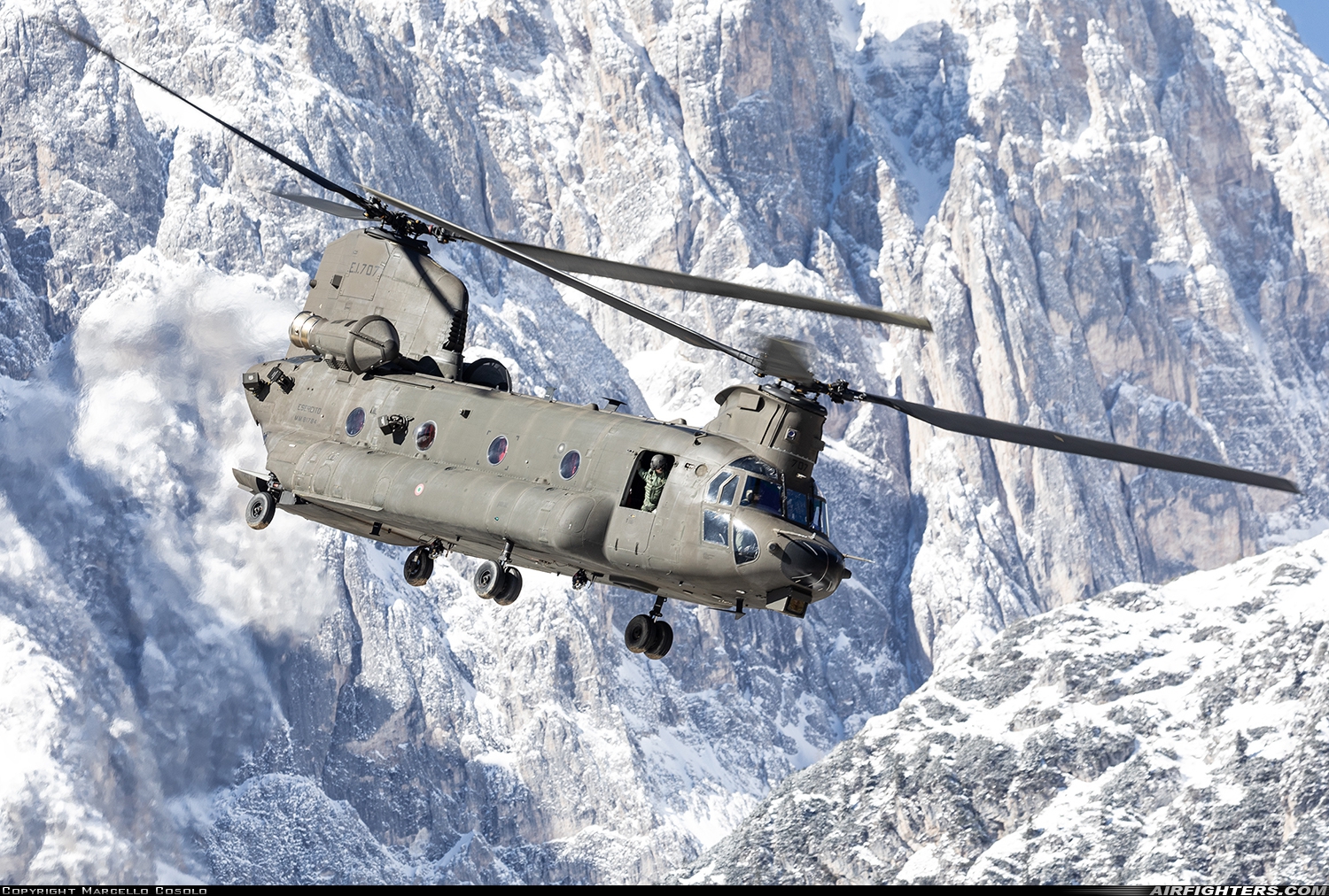 Italy - Army Boeing Vertol ICH-47F Chinook MM81784 at Off-Airport - Dolomiti, Italy