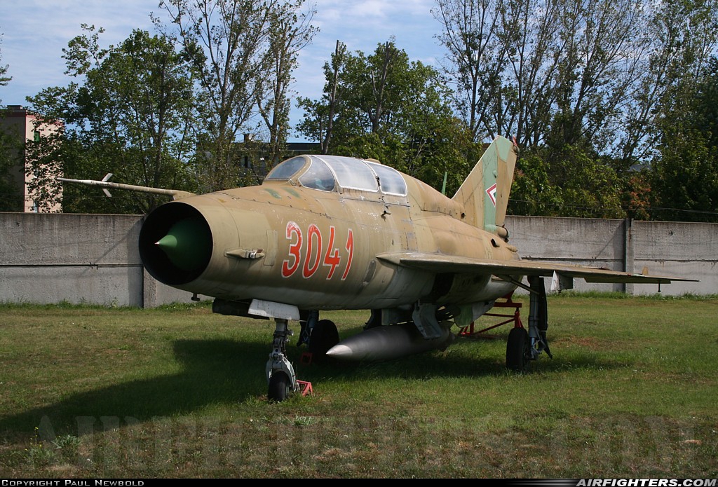 Hungary - Air Force Mikoyan-Gurevich MiG-21UM 3041 at Szolnok (LHSN), Hungary