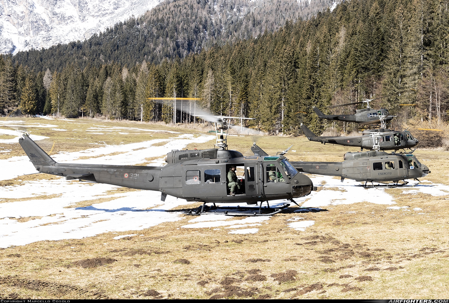 Italy - Army Agusta-Bell AB-205A-1 MM80692 at Off-Airport - Dolomiti, Italy
