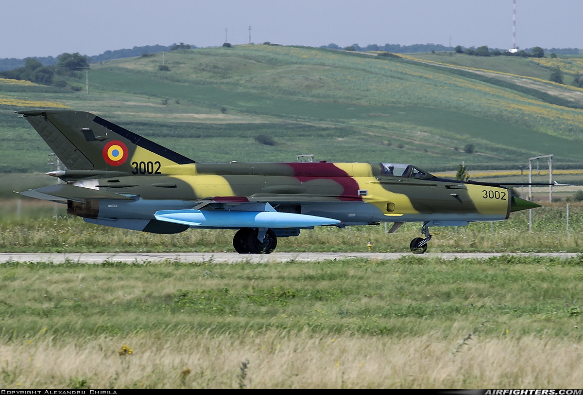 Romania - Air Force Mikoyan-Gurevich MiG-21M Lancer A 3002 at Campia Turzii (LRCT), Romania
