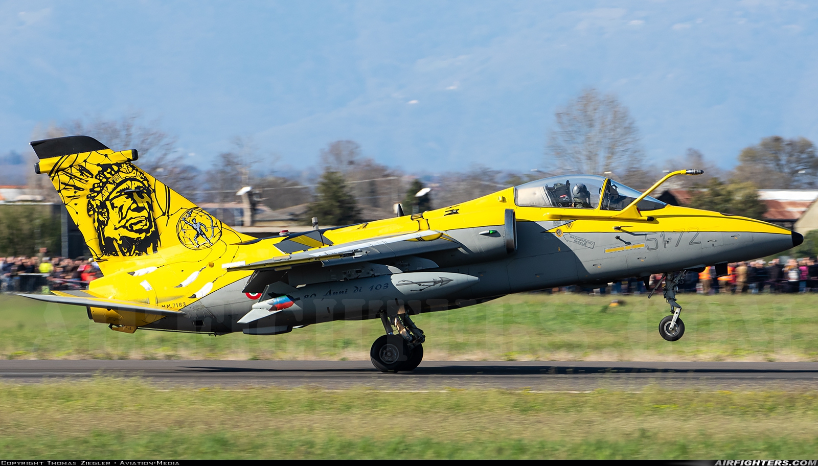 Italy - Air Force AMX International AMX  ACOL MM7163 at Treviso - Istrana (Vittorio Bragadin) (LIPS), Italy
